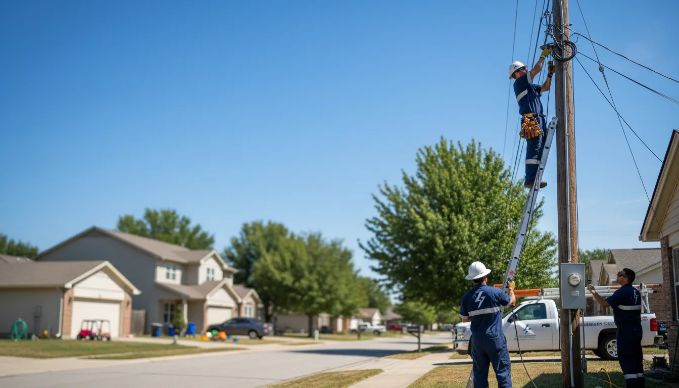Residential electrician providing installation services in Crofton, KY